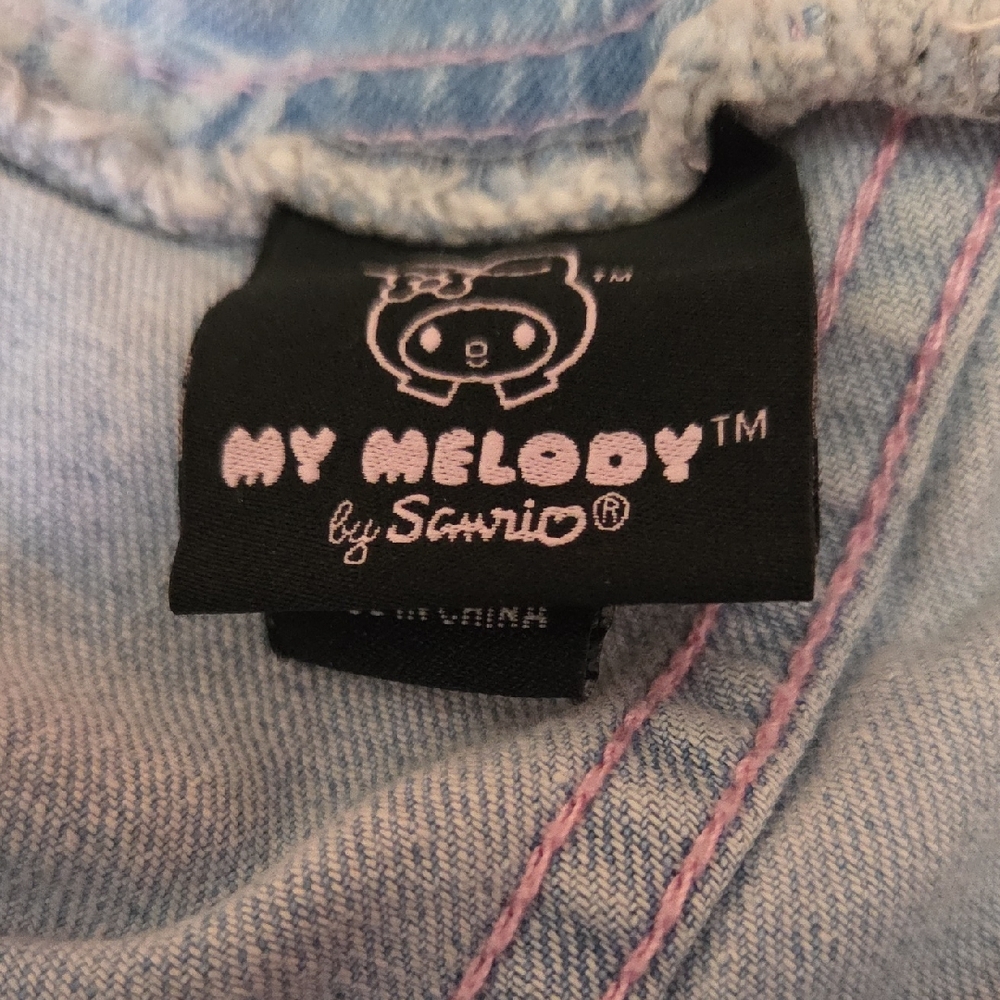 SANRIO MY MELODY Shorts Overalls size Large - Picture 3 of 5